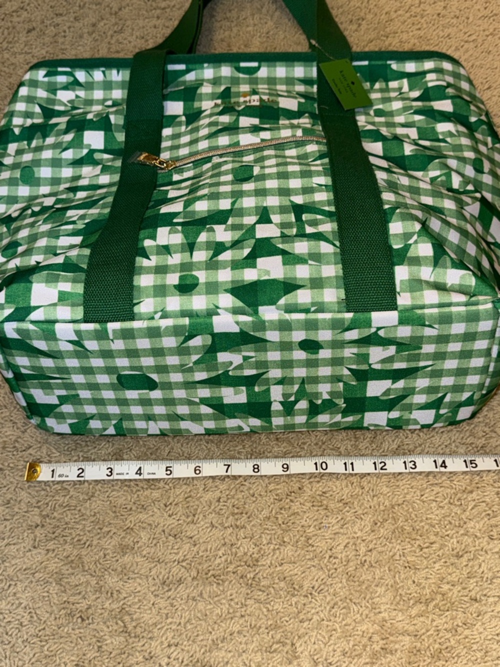 kate spade New York Daisy Gingham Cooler Tote - Picture 12 of 15